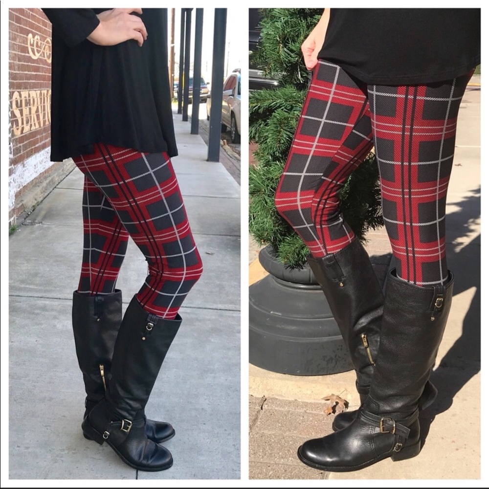 Plaid Leggings, VGUC